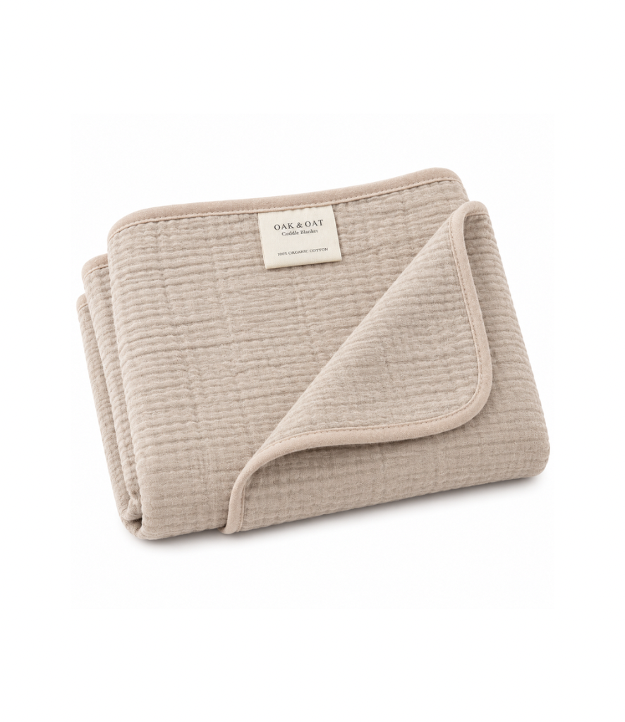 Organic Cotton Muslin Cuddle Blanket