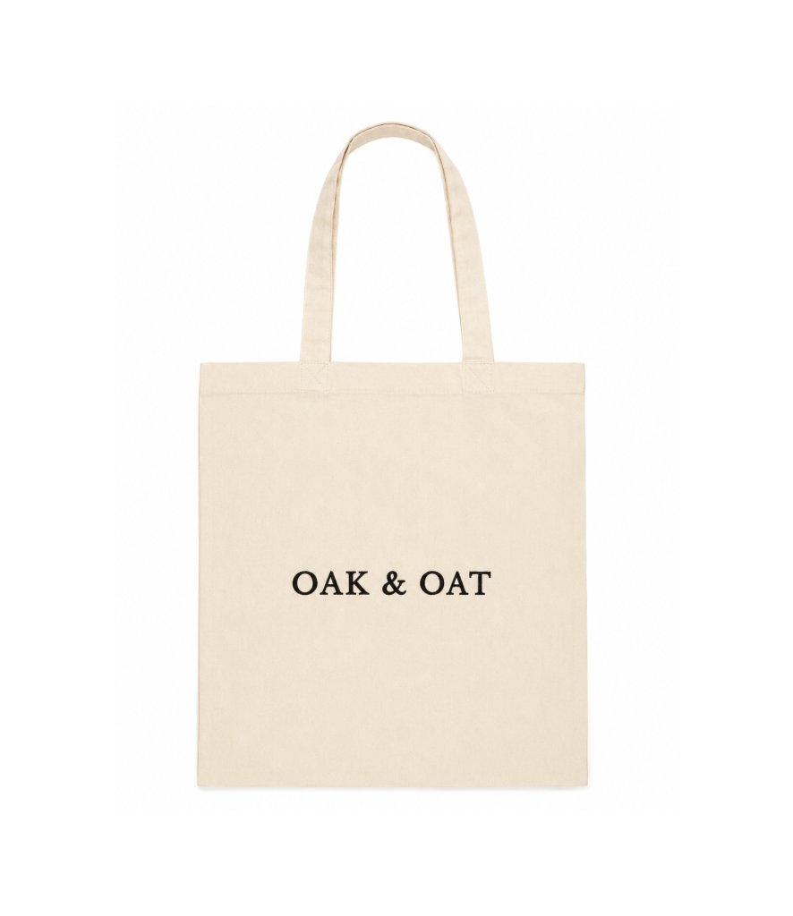 Oak & Oat Embroidered Tote Bag
